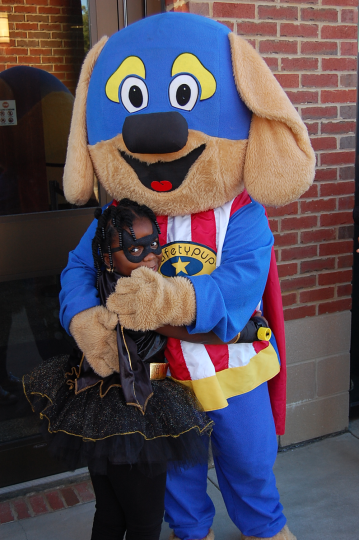 Sheriff Deputy in a Dog costume 