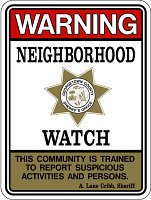 Neighborhood Watch Sign